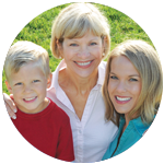 Grandmother and kids smiling in New Port Richey FL